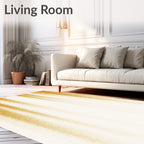 Amber Vertical Streaked Abstract Rug
