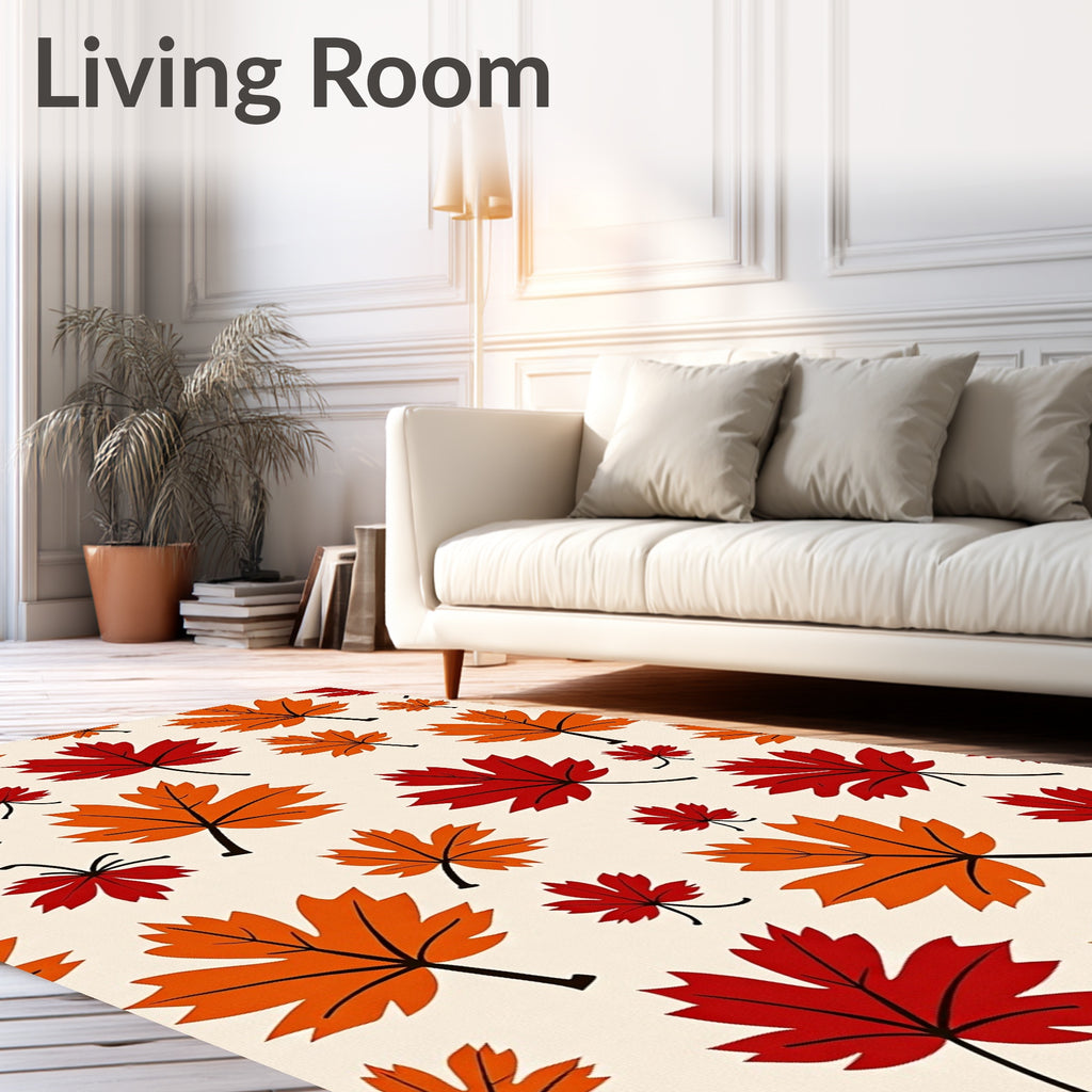 Autumn Maple Leaf Fall Colors Rug