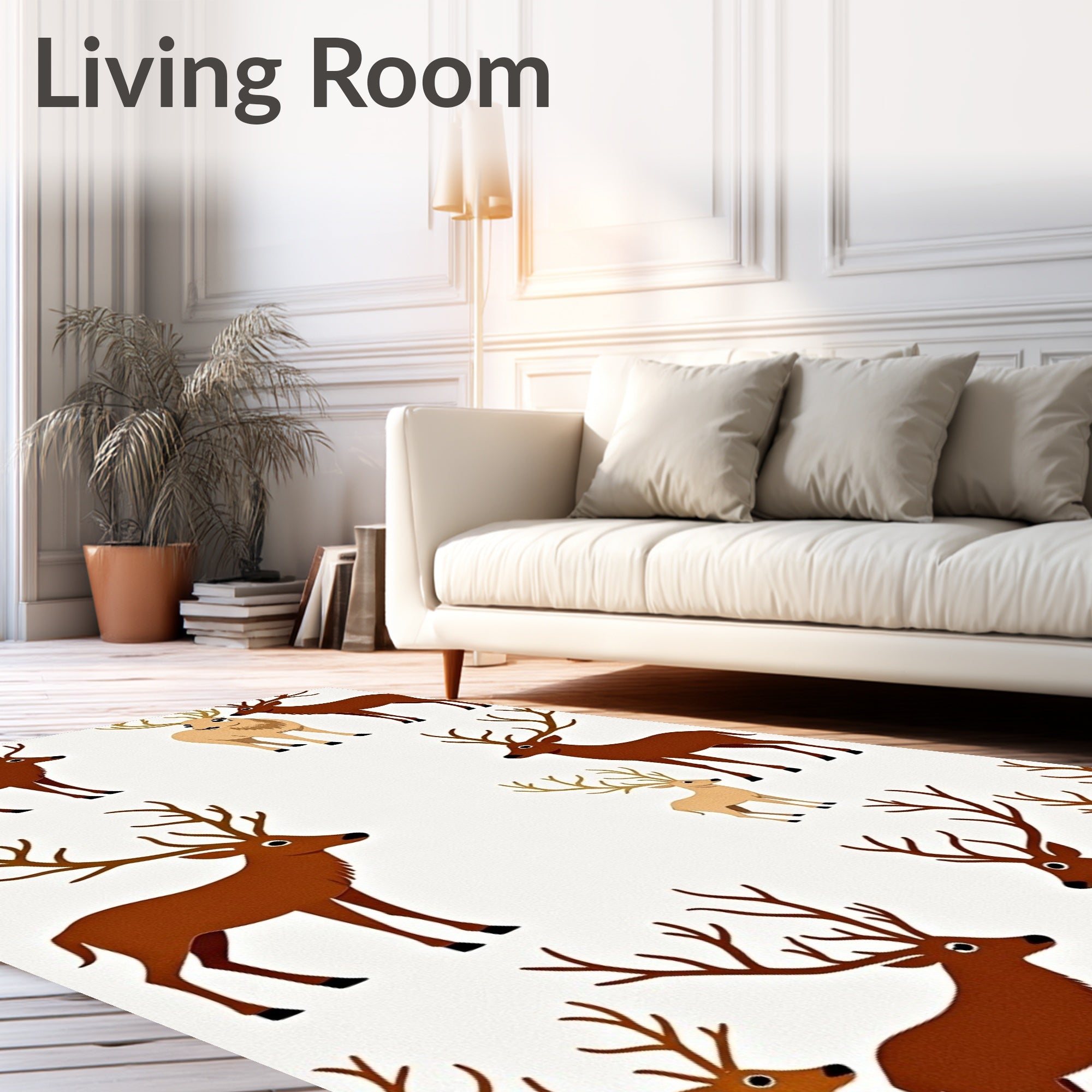 Woodland Deer Collection Ensemble Rug