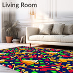 Golden Bell Holly Berry Garland Rug