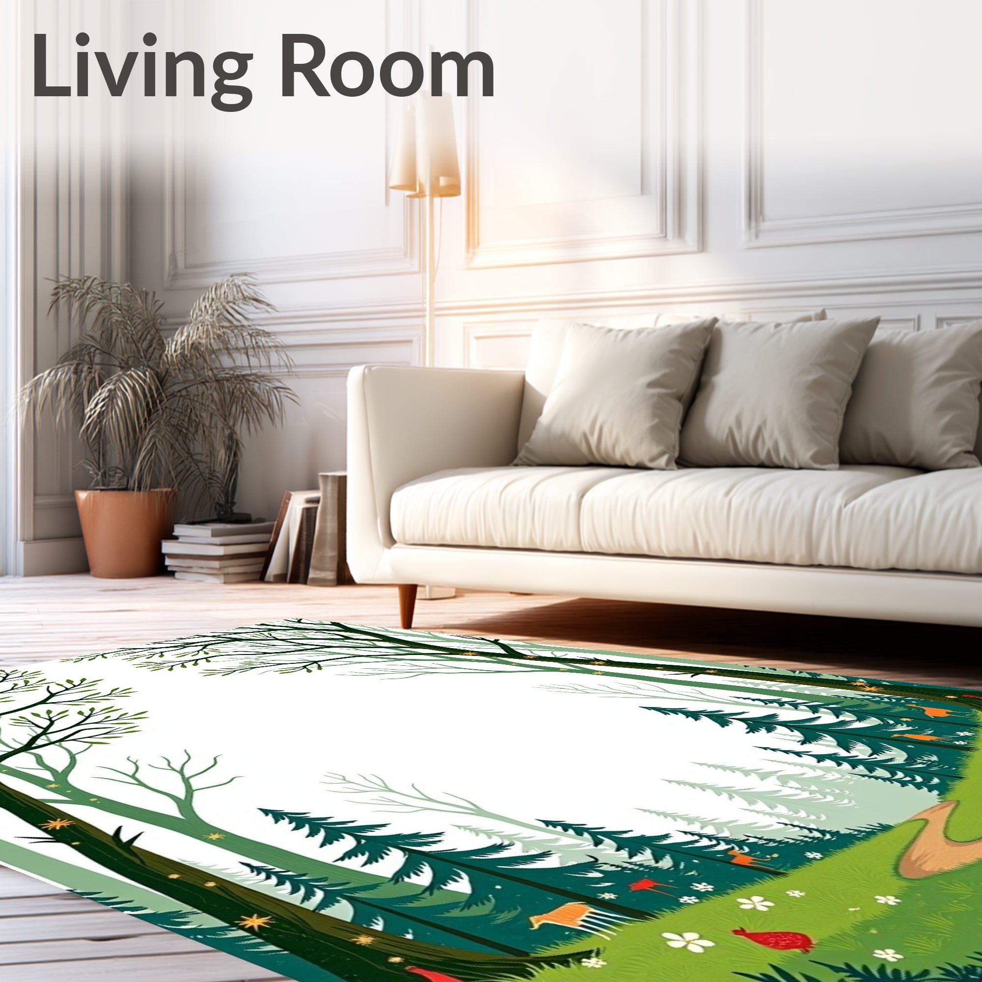 Enchanted Forest Woodland Path Rug