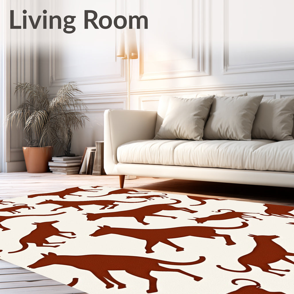 Brown Silhouette Canine Park Companion Rug