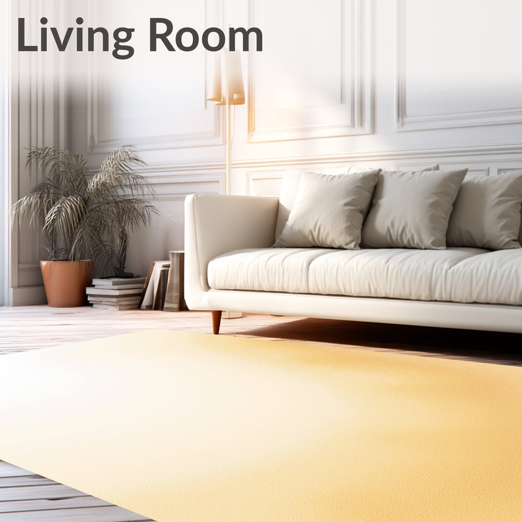 Golden Orange Abstract Gradient Rug