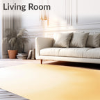Golden Orange Abstract Gradient Rug