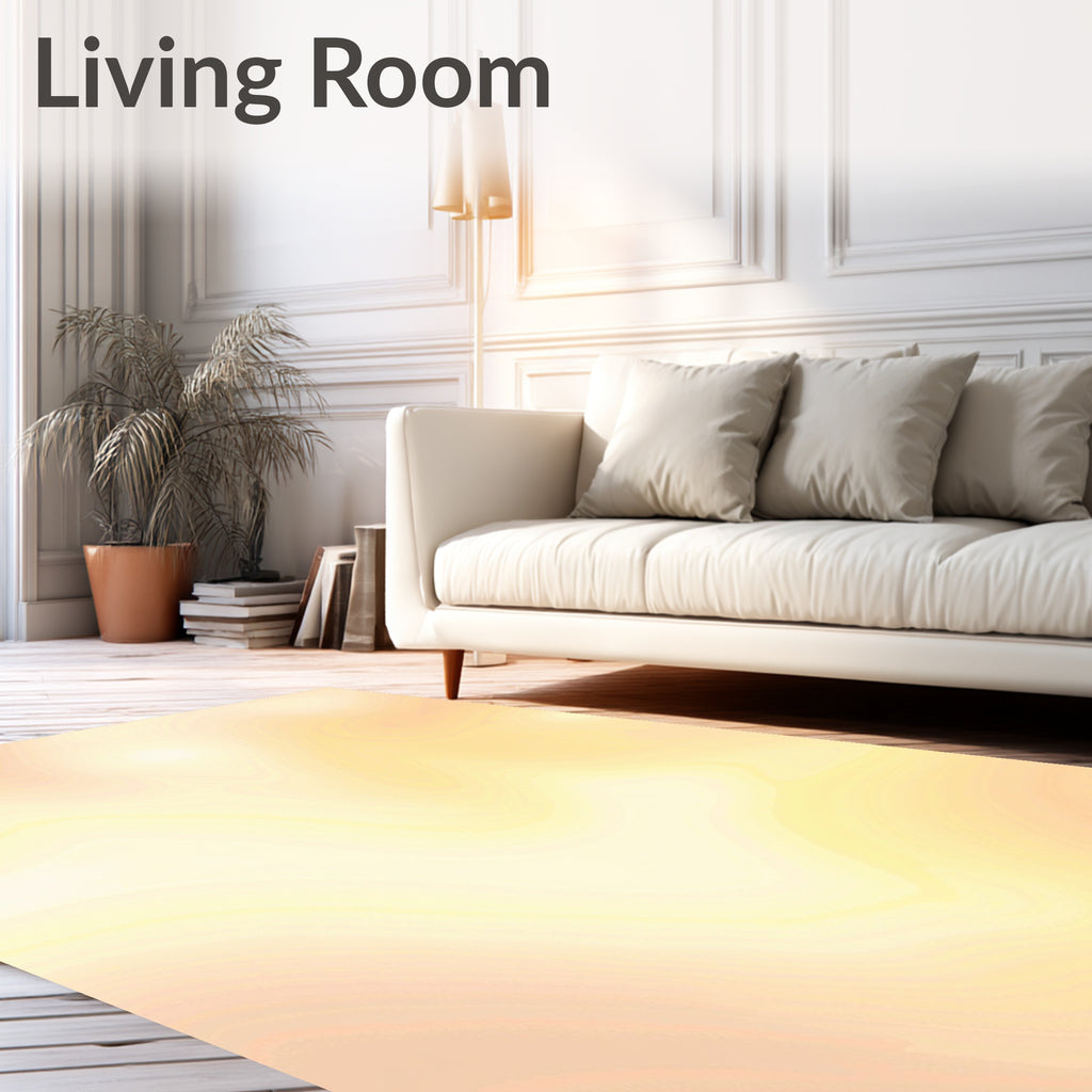 Muted Sunrise Swirl Gradient Rug