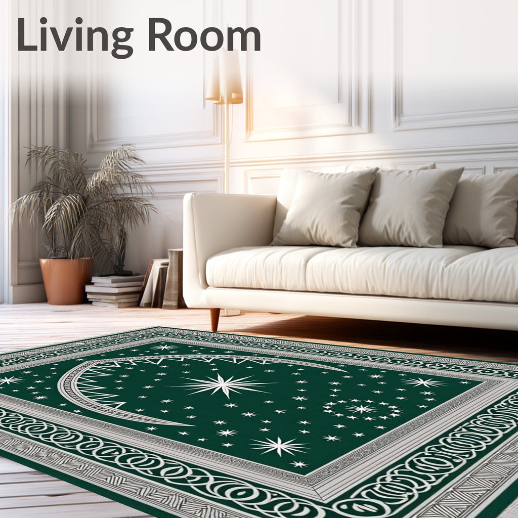 Emerald Starry Night Arch Rug