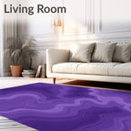 Amethyst Swirl Abstract Agate Rug