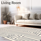 Navajo Inspired Gray Maze Rug