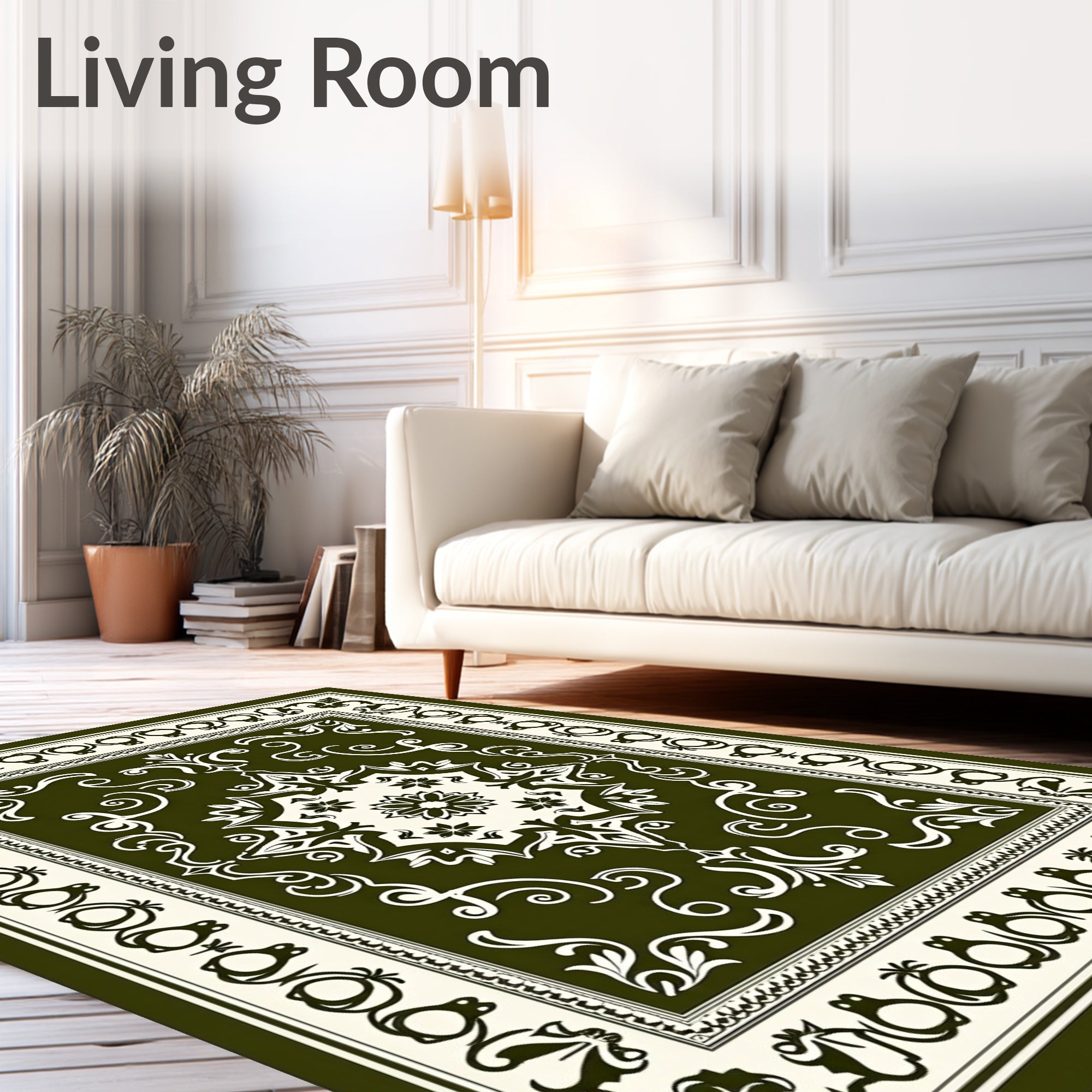 Deep Forest Medallion Ornamental Rug
