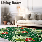 Whimsical Frogs and Berries Garden Rug
