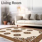 Ornate Floral Bloom Arrangement Rug
