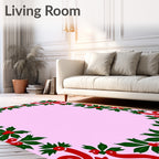 Vintage Cherries Holly Border Rug