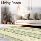 Natural Wood Grain Vertical Stripes Rug