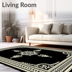 Cream Formal Garden Medallion Rug
