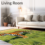 Vibrant Tiger Stripes Grassland Rug