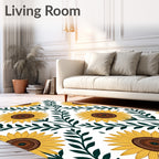 Golden Sunflower Botanic Garden Rug