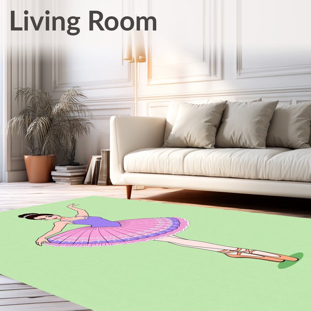 Lavender Pink Ballerina Tutu Harmony Rug