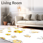 Yellow Ducks All Over Rug