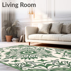 Art Nouveau Leaf Burst Rug