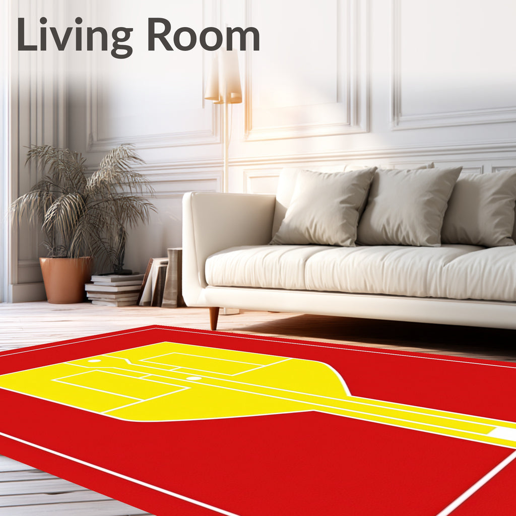 Bold Yellow Geometric Modern Rug