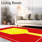 Bold Yellow Geometric Modern Rug