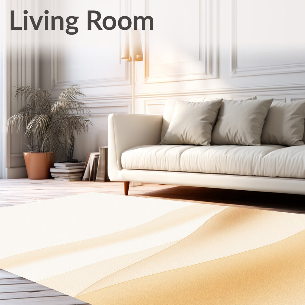 Sandy Dune Gradient Waves Rug
