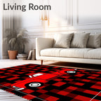 Red Buffalo Truck Rug