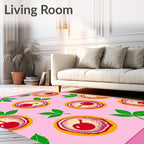 Pink Cherry Tart Delight Rug