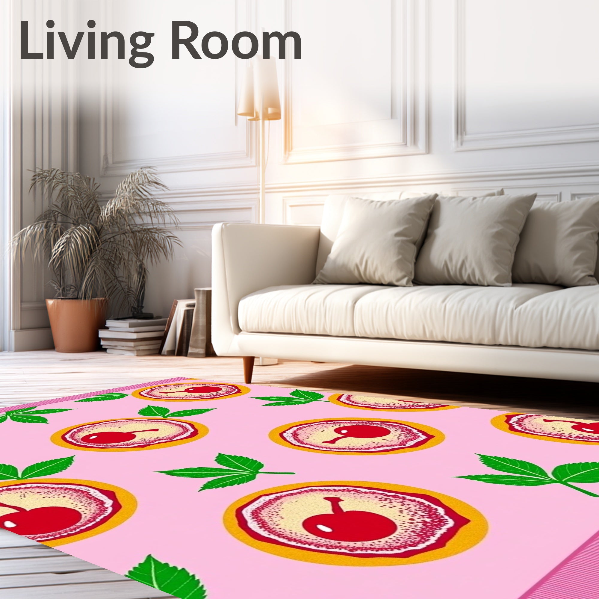 Pink Cherry Tart Delight Rug