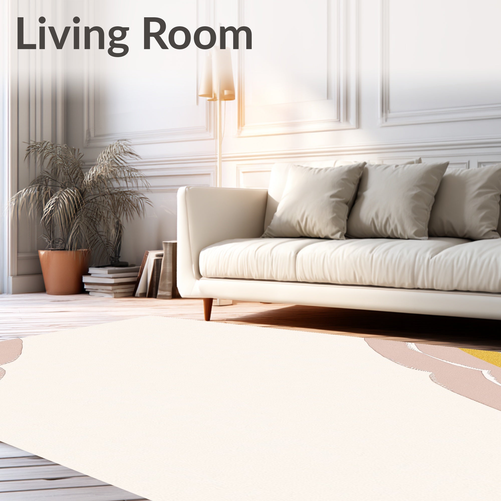 Golden Blush Gentle Arc Rug