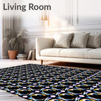 Iridescent Spheres Geometric Mosaic Rug