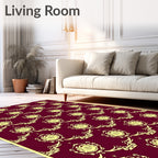 Regal Burgundy Royal Crest Rug