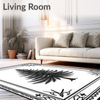 Ponderosa Pine Forest Framed Art Rug