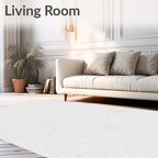 Subtle Gray Swirl Topographic Lines Rug