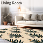 Forest Green Fir Branch Repeat Rug