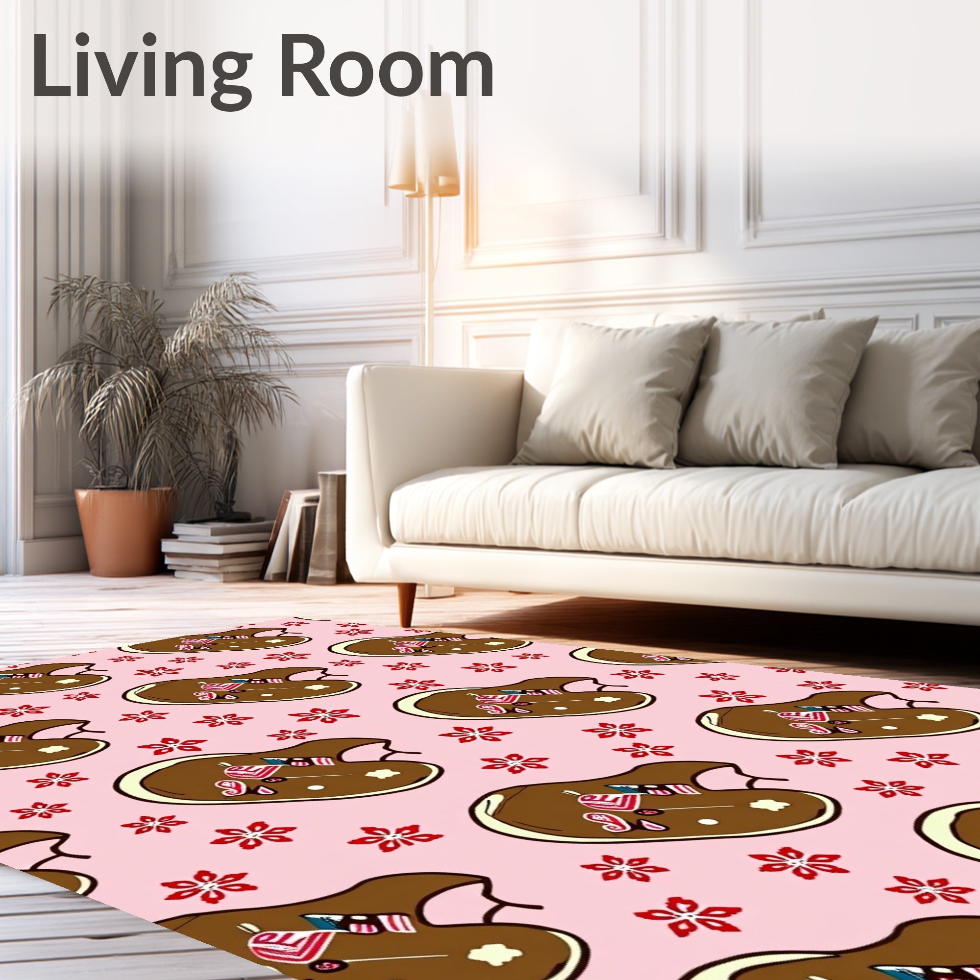 Pink Chocolate Lip Palette Rug