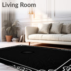 Gothic Black Spiderweb Tunnel Rug