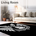 White Angel Mother Infant Crest Rug