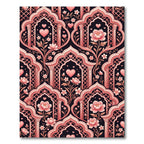 Pink Coral Arch Bloom Heart Rug