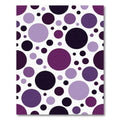 Purple Polka Dot Scatter Rug