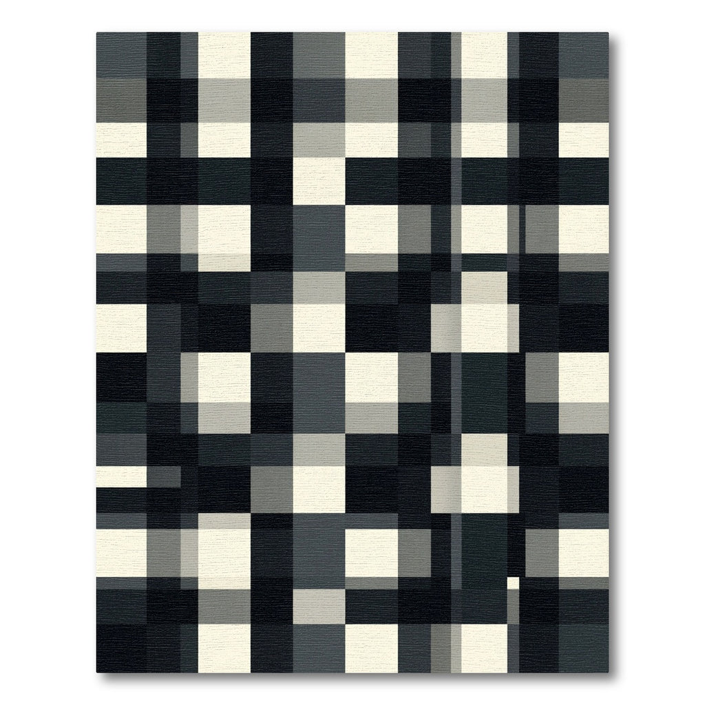 Monochrome Shadowed Buffalo Check Rug