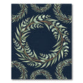 Green Eucalyptus Wreath on Navy Rug