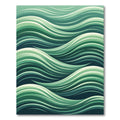 Ethereal Sage Green Flowing Wave Rug
