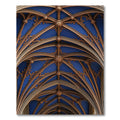 Gothic Vaulted Blue Cobalt Filigree Rug