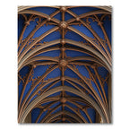 Gothic Vaulted Blue Cobalt Filigree Rug
