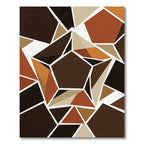 Geometric Earth Tone Starburst Rug