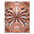 Art Deco Peacock Feather Mandala Rug