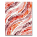 Abstract Watercolor Terracotta Crimson Swirls Rug