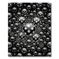 Dark Polka Dot Spheres Array Rug