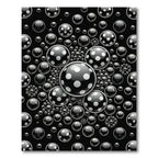 Dark Polka Dot Spheres Array Rug